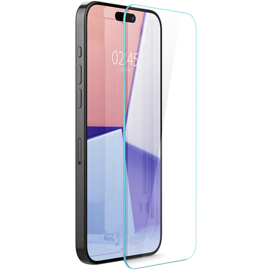 Película para iPhone 15 Pro Spigen GLAS.tR Slim HD AGL06901 - Transparente
