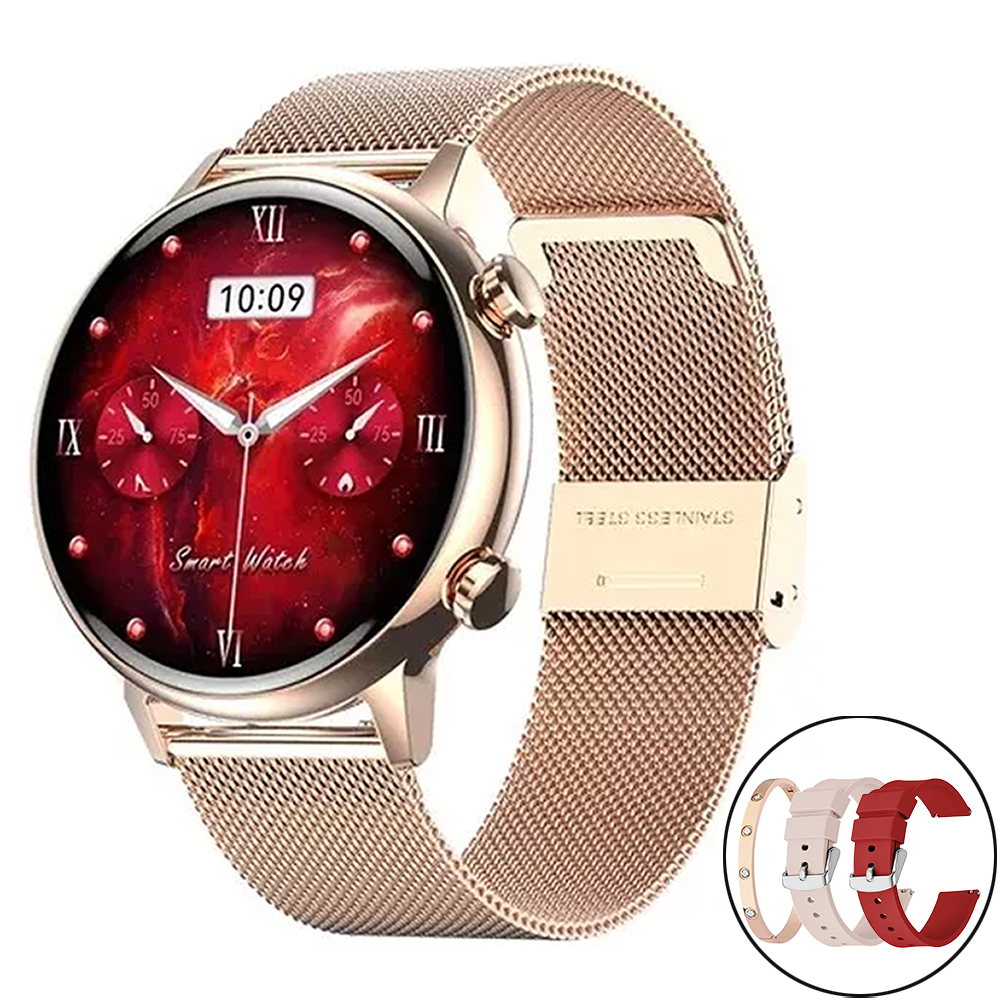 Smartwatch G-Tide Romance Lady Time de 1.1" con Bluetooth/NFC /IP68 - Gold