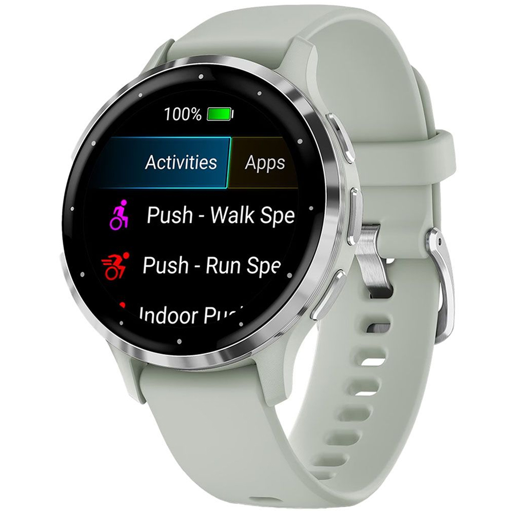 Smartwatch Garmin Venu 3S 010-02785-01 con Pantalla de 1.2"/Bluetooth/GPS/5 ATM - Sage Gray