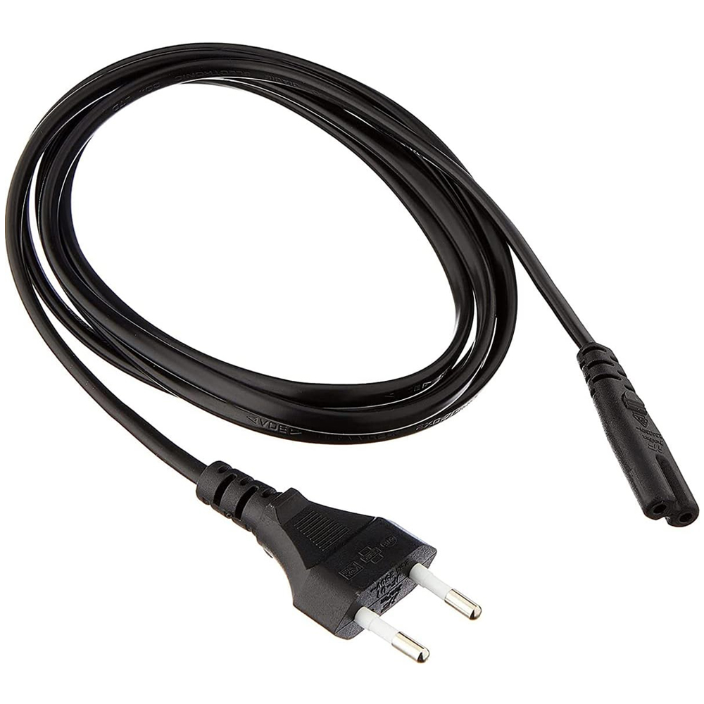 Cable de Energía Bipolar para Impresora - Negro
