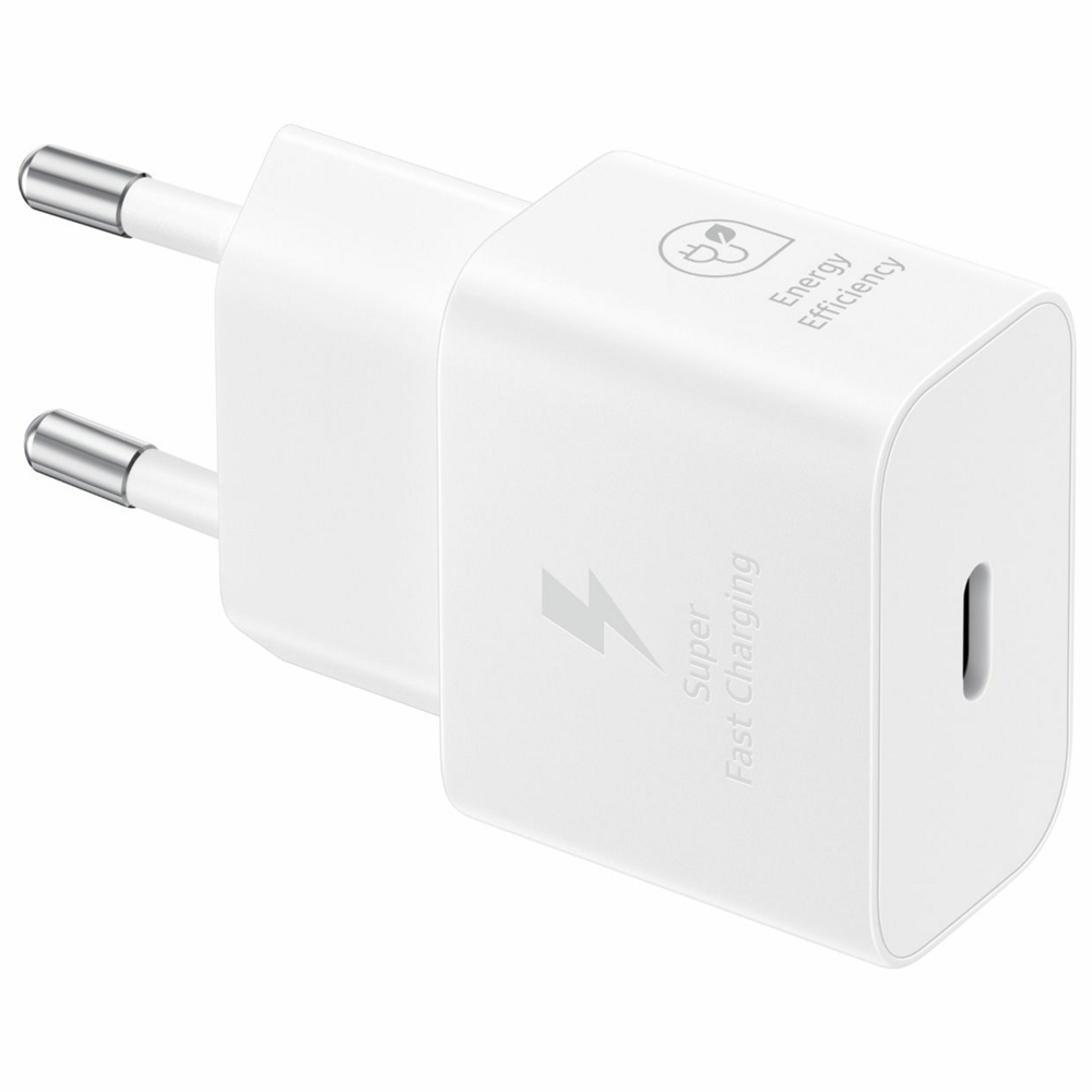 Cargador de Pared Samsung Power Adapter EP-T2510NWEGWW s/cable USB-C/25W - Blanco