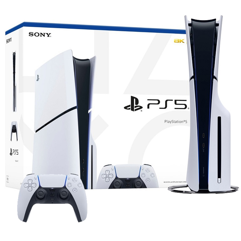 Consola Sony PlayStation 5 de 1TB SSD CFI-2015 Slim (Disk) Bivolt - Blanco/Negro (Americano)