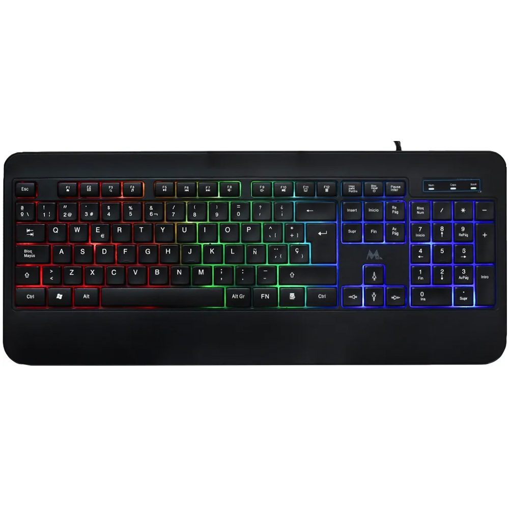Teclado Gaming Mtek KB-7701LR/RGB (Español) - Negro