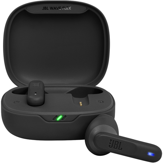 Auriculares Inalámbricos JBL Wave Flex Bluetooth/Micrófono/IPX54 - Black (Deslacrado)