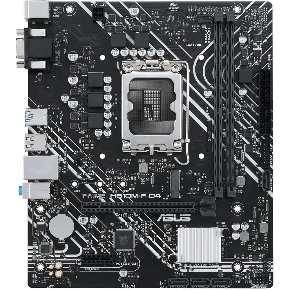 Placa Madre Asus Prime H610M-F D4 LGA 1700/mATX/DDR4