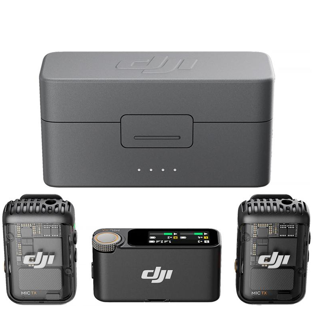Micrófono Digital Wireless Dji Mic 2 (2 TX+1RX+CHARGIN CASE) (FCC) - Black