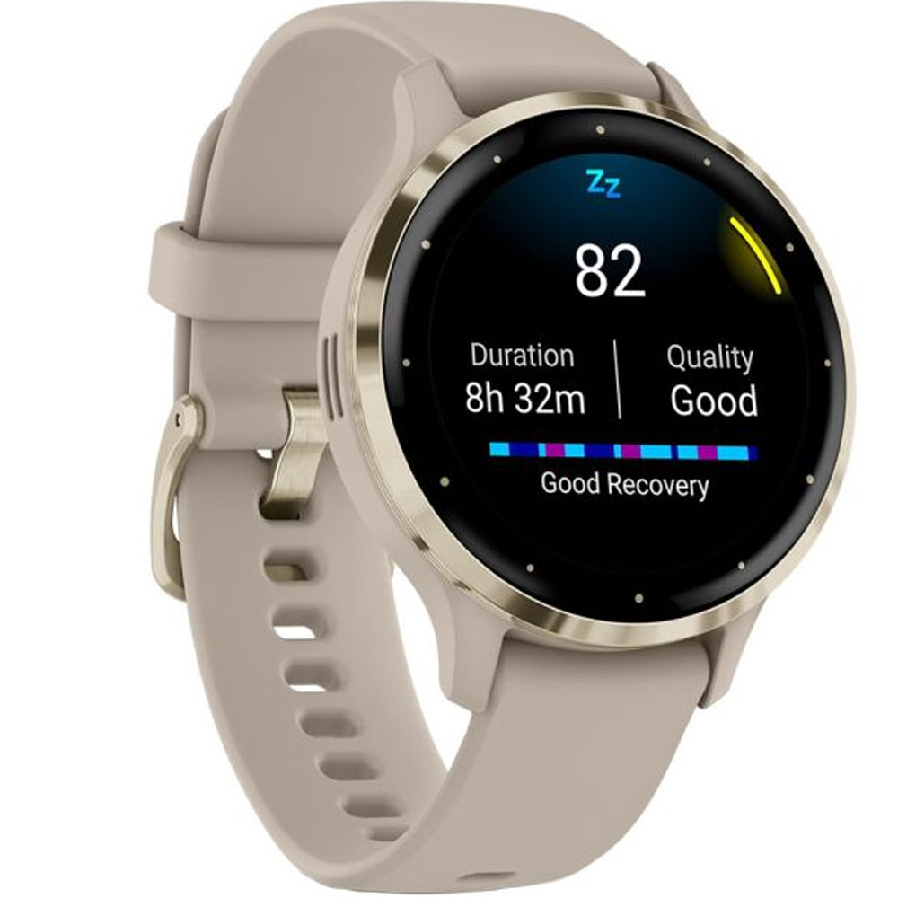 Smartwatch Garmin Venu 3S 02785-02 con Pantalla 1.2"/Bluetooth/GPS/5 ATM - Gray/Gold
