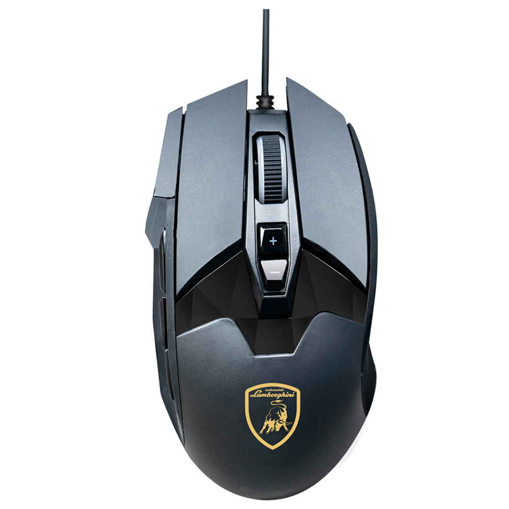 Mouse Gaming Lamborghini Veneno/RGB/10800DPI Ajustable/9 Botones - Black Granato múltiple