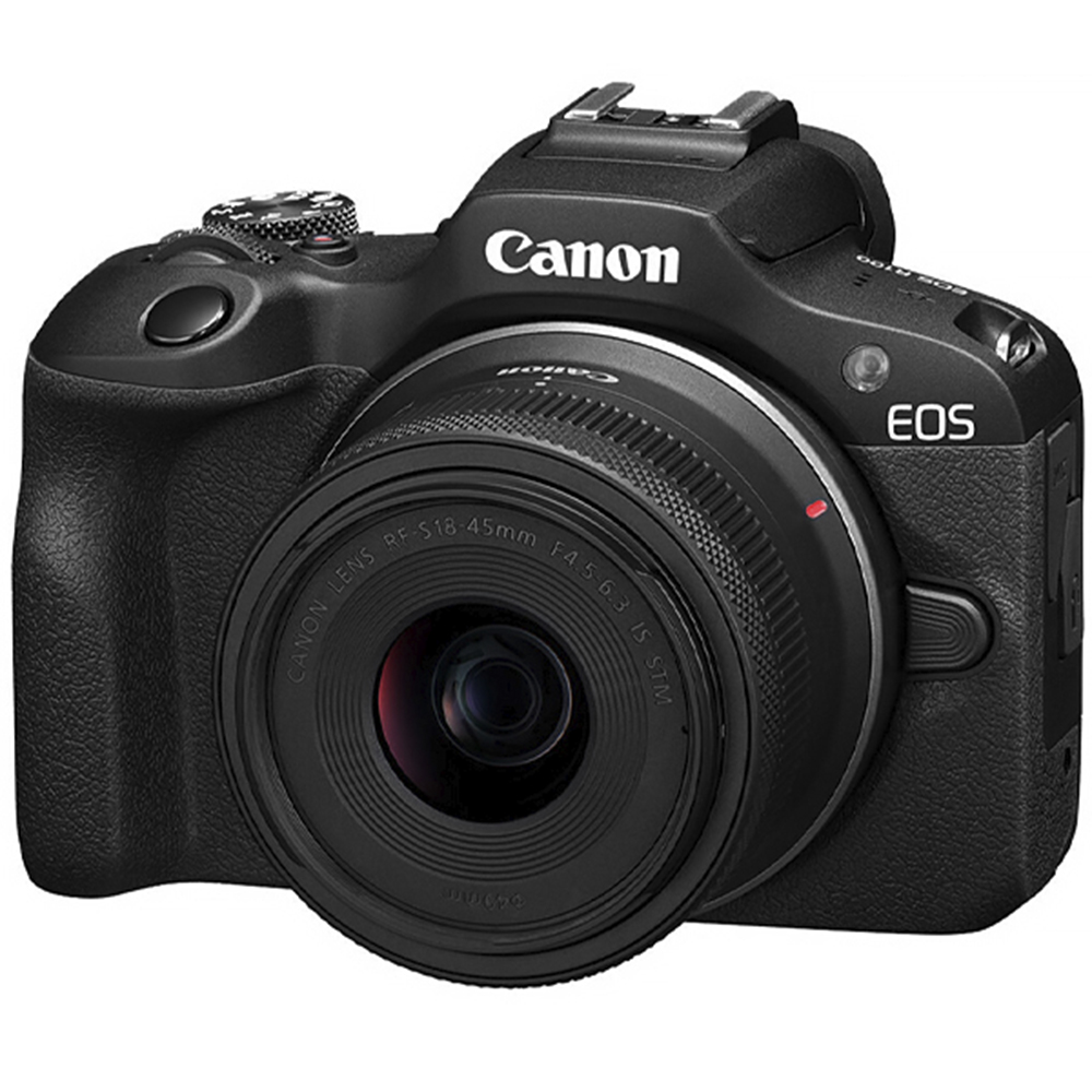 Cámara Canon EOS R100 con Lente RF-S 18-45 mm IS STM de 4.1MP Wi-Fi/ Bluetooth  - Negro