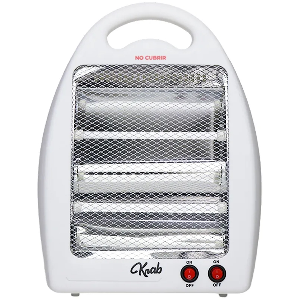 Estufa Eléctrico Krab KBEP800 Quartzo Portátil 110v - Blanco