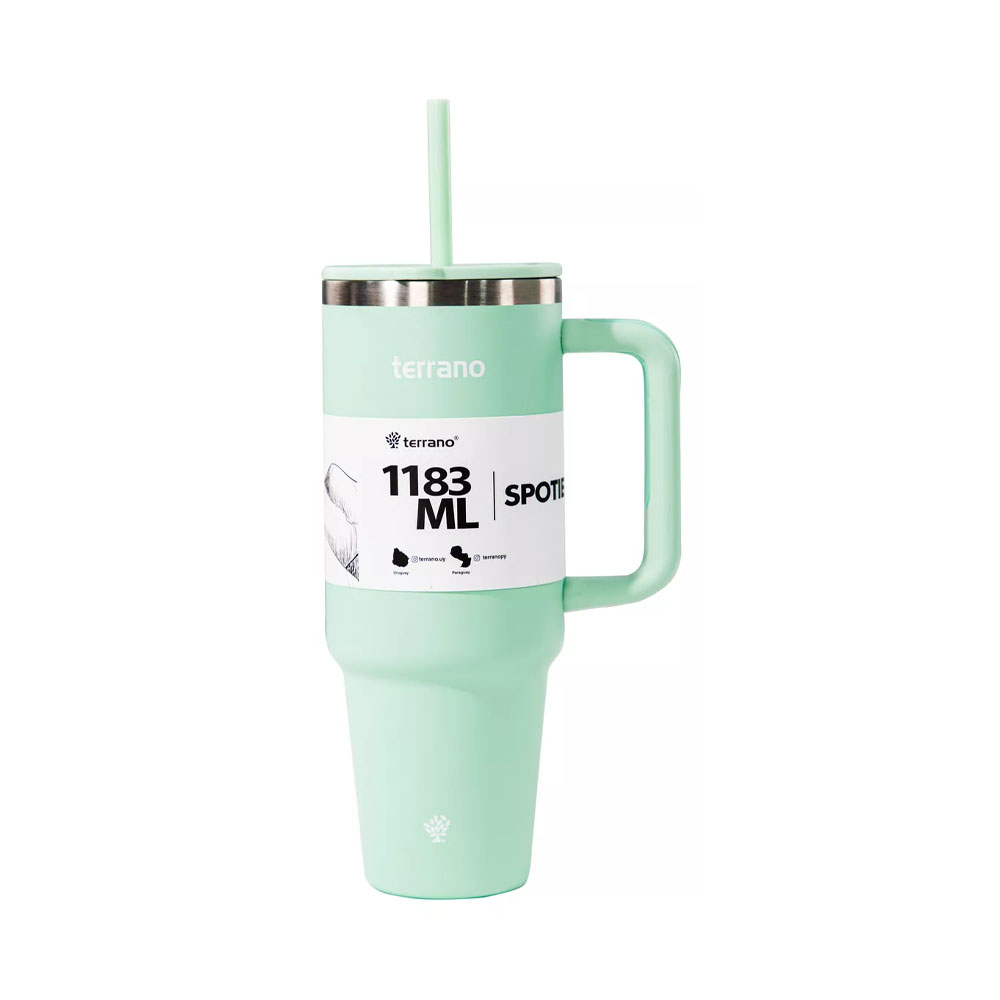 Vaso Termico Terrano Spotie Cup de 1.183mL - Verde Agua