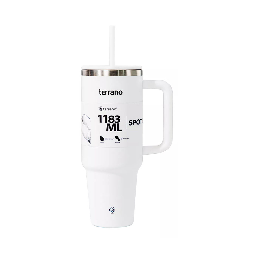 Vaso Termico Terrano Spotie Cup de 1.183mL - Blanco