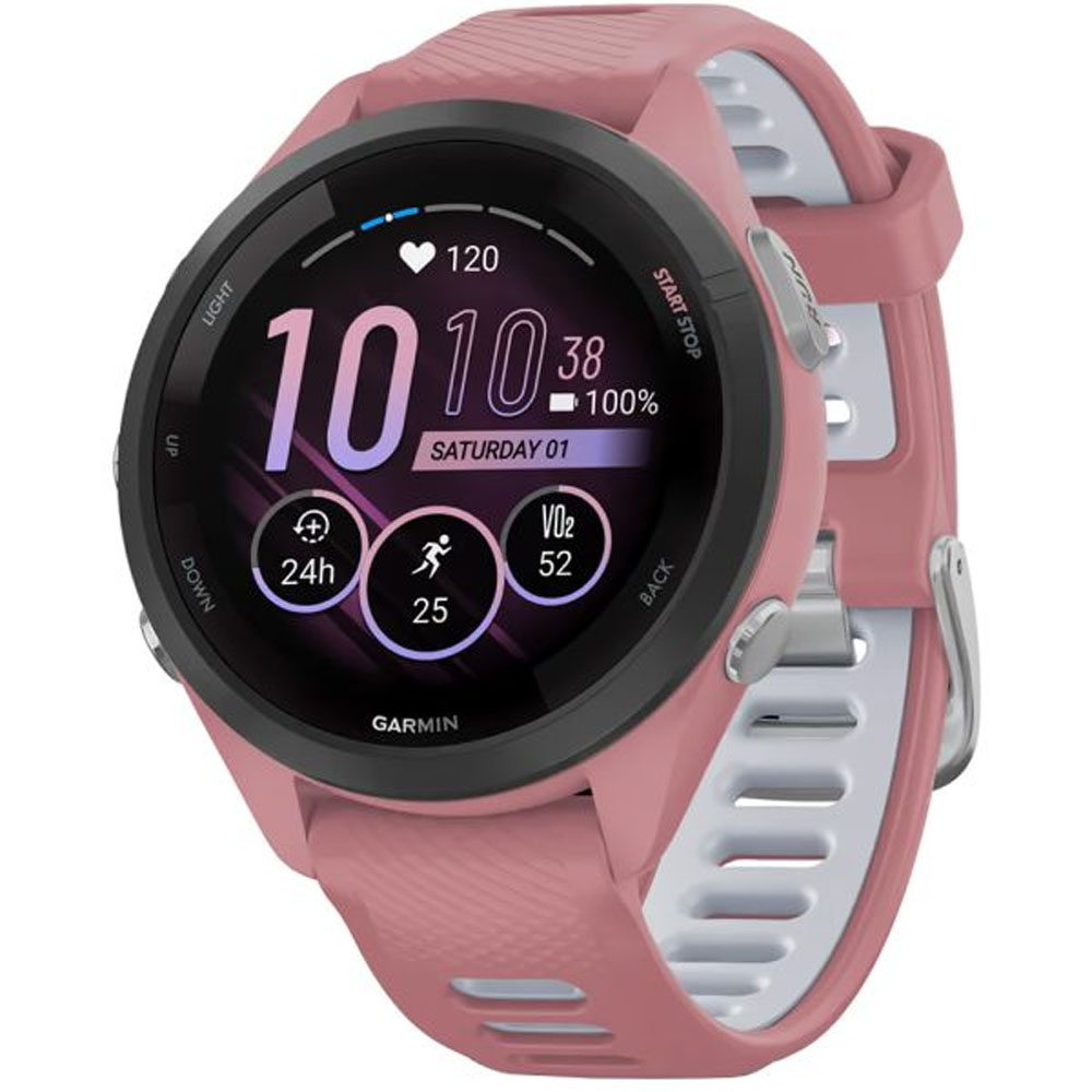Smartwatch Garmin Forerunner 265S 010-02810-05 con Pantalla 1.1" Bluetooth/Wi-Fi/GPS - Pink/White