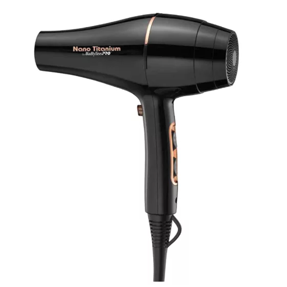 Secador de Cabello BabylissPRO Nano Titanium B6176UZ de 2000W/220V - Rose Gold/Black