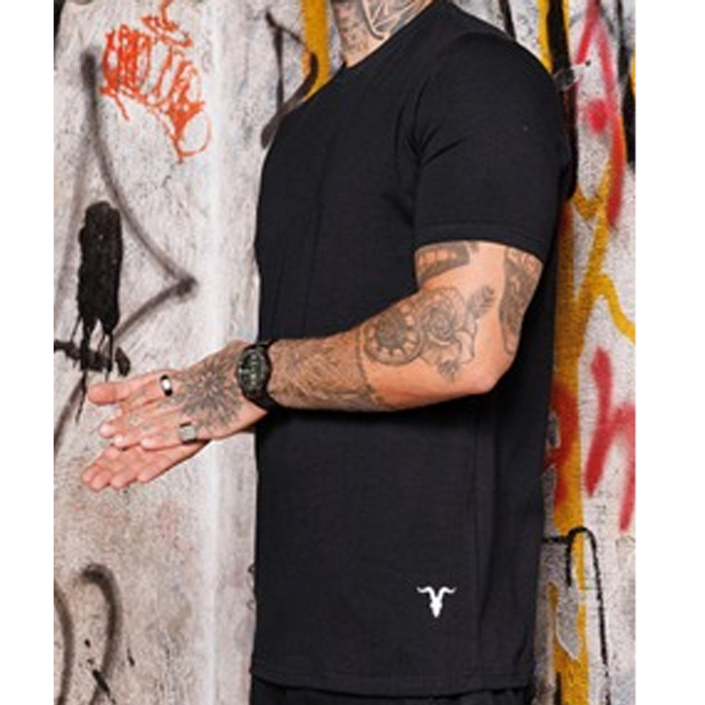 Remera Ignite Regular 61003 Masculino - Blanco/Negro