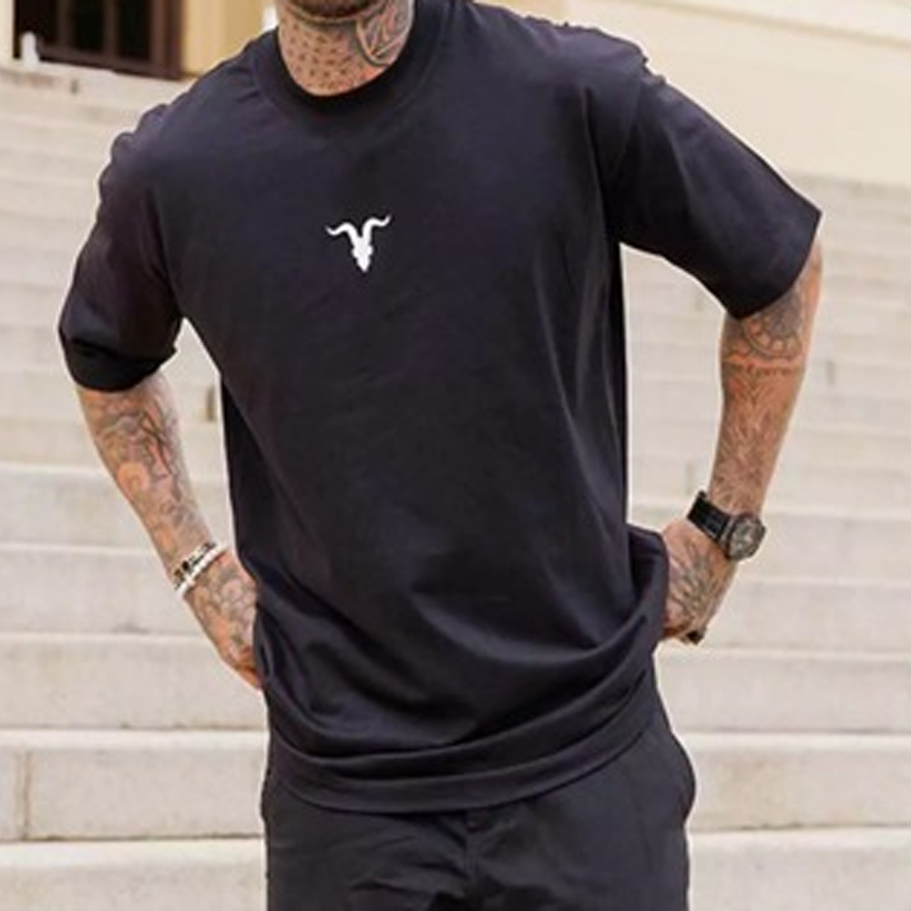 Remera Ignite Oversized 64001 IGN Masculino - Negro/Blanco