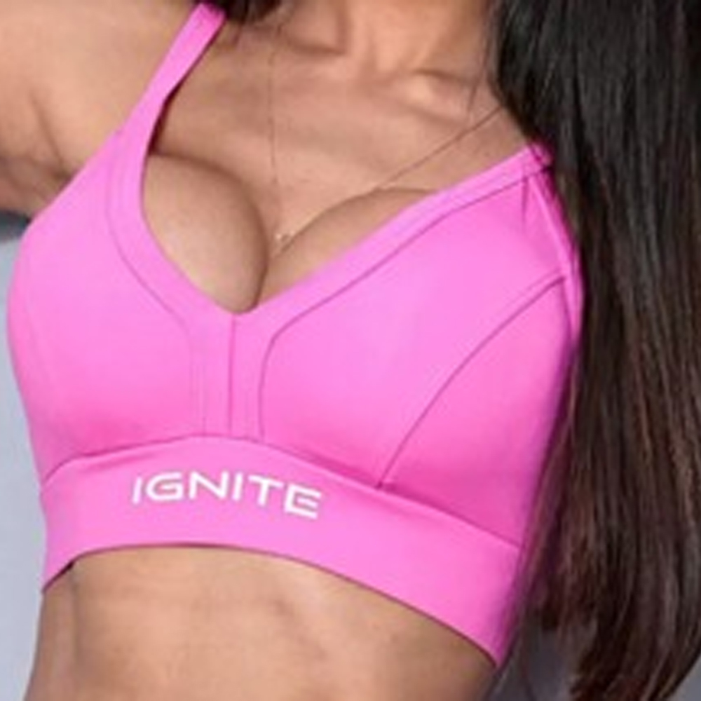 Top Ignite Rec Femenino 68004 - Black/Pink