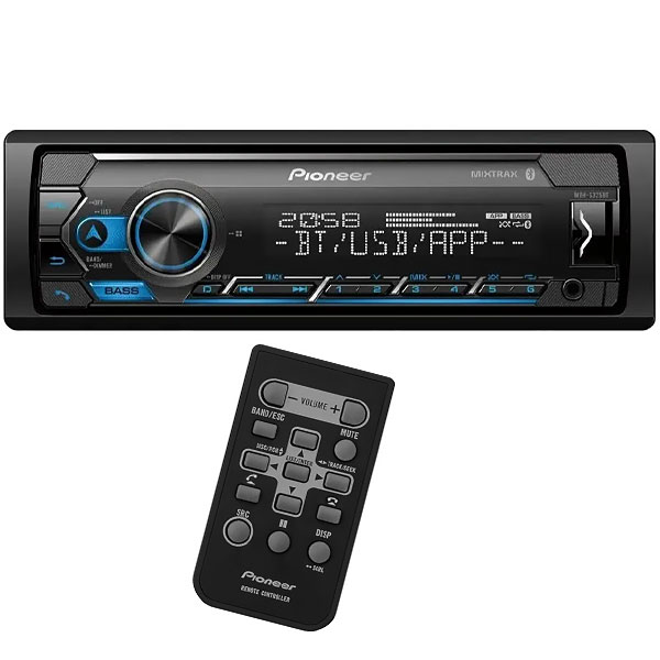 Toca Radio Pioneer MVH-S325BT 4 de 23 watts Bluetooth/USB/MP3- Black