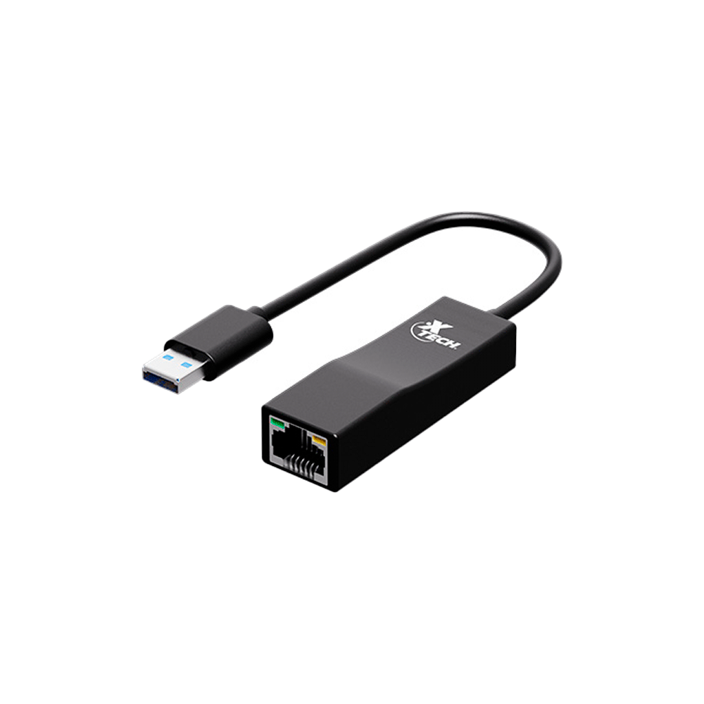 Adaptador USB a RJ45 Xtech XTC376 USB 3.0 para RED - Negro