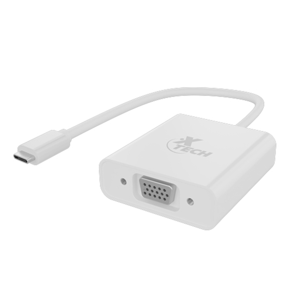 Cable Adaptador Xtech XTC551 USB-C a VGA - Blanco