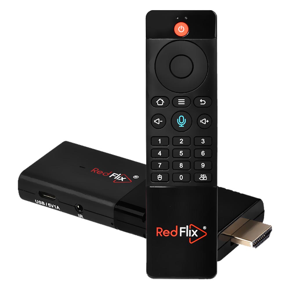 Receptor TV Stick Redflix 2/8GB Ultra HD 4K - Negro