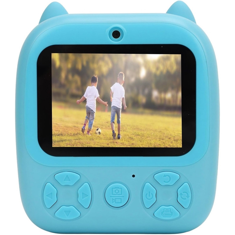 Cámara Infantil Satellite A-DV916 con Impresora USB-C/0.9MP - Azul