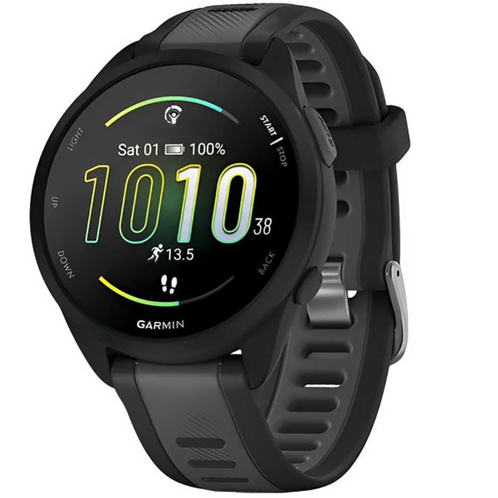 Smartwatch Garmin Forerunner 165 Basic 010-02863-20 con Pantalla 1.2"/42mm/GPS - Black/Slate Gray