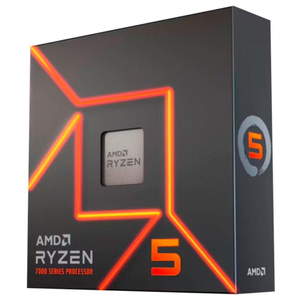 CPU AMD AM5 Ryzen 5-7600X 5.3HZ 38MB 100-100000593WOF Sin Cooler