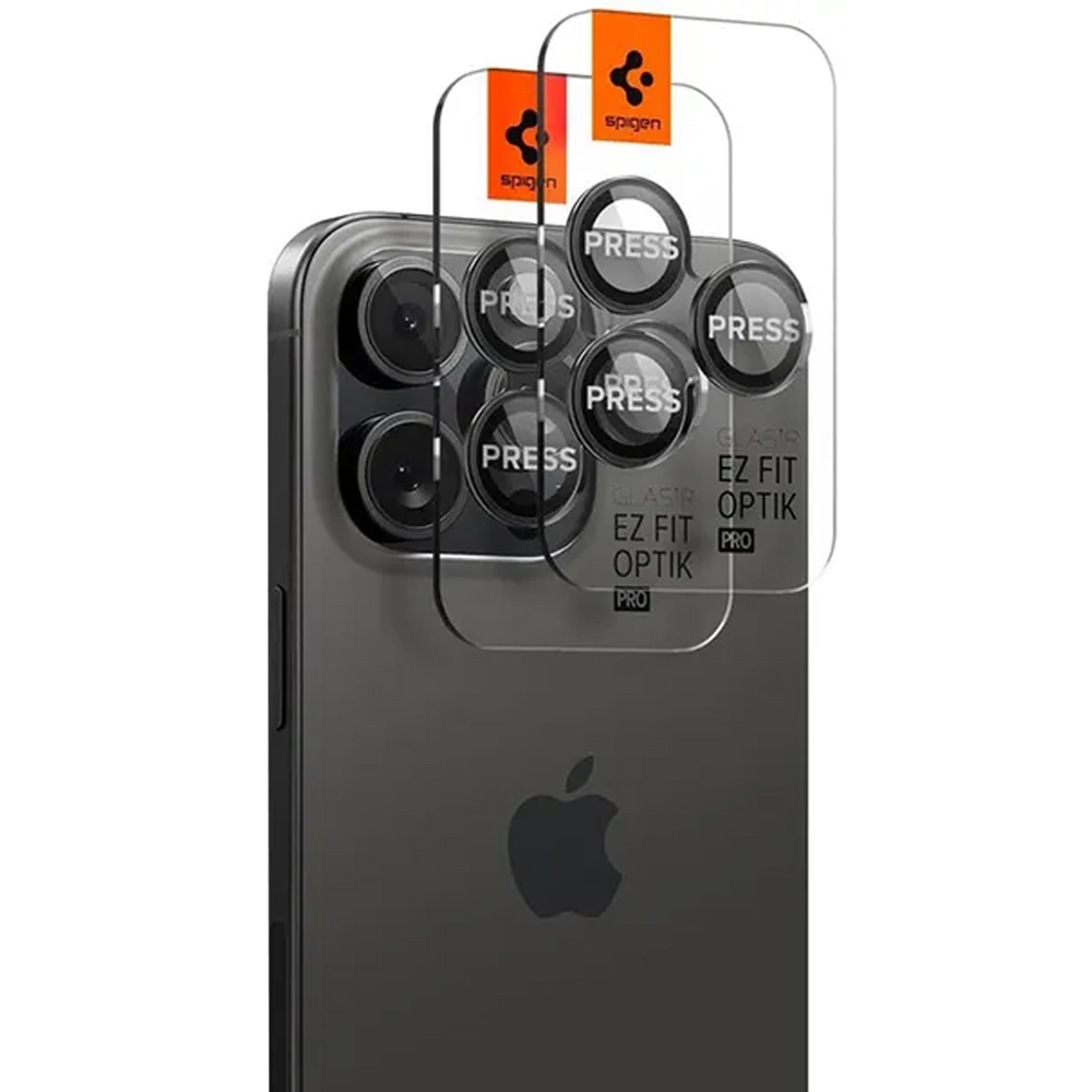 Protector de Cámara para iPhone 14/15/16 Pro Max Spigen Optik ProAGL05205 - Black