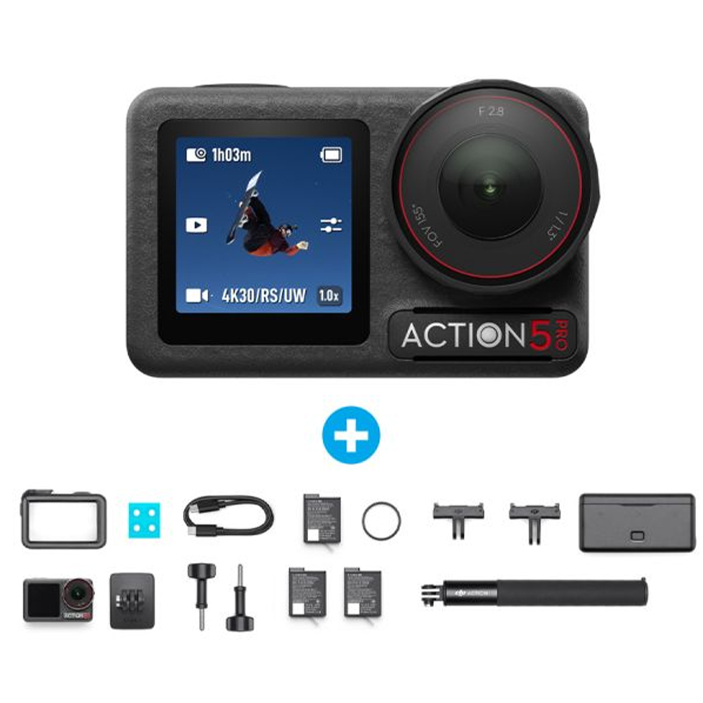 Cámara DJI Osmo Action 5 Pro Aventure Combo