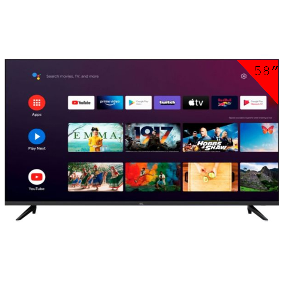 Smart TV QLED 58" Mtek MKQ58FSGU UHD 4K Wi-Fi/Bluetooth/Google TV - Negro