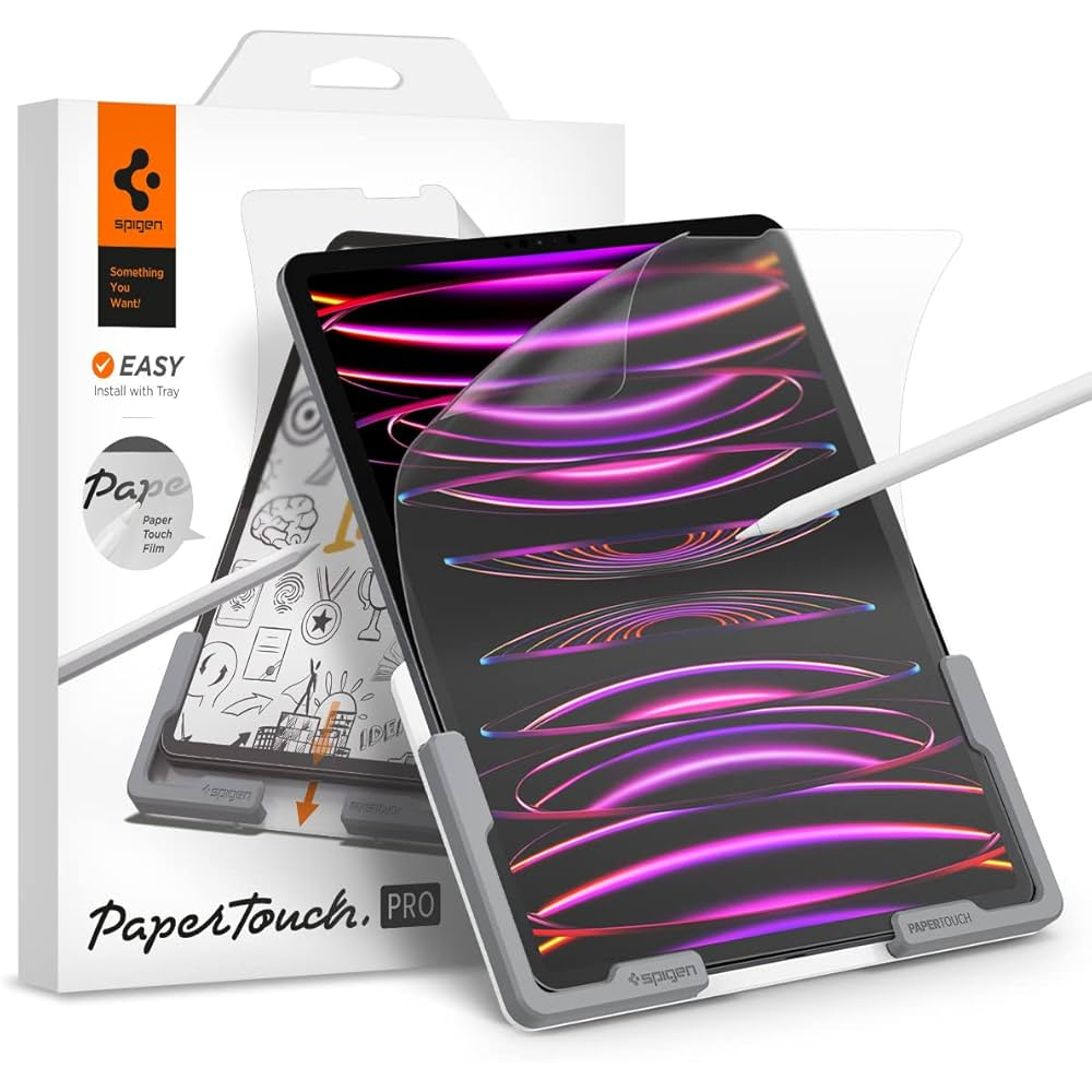 Pelicula Spigen iPad 12.9" Paper Touch Pro AFL05859 - Transparente