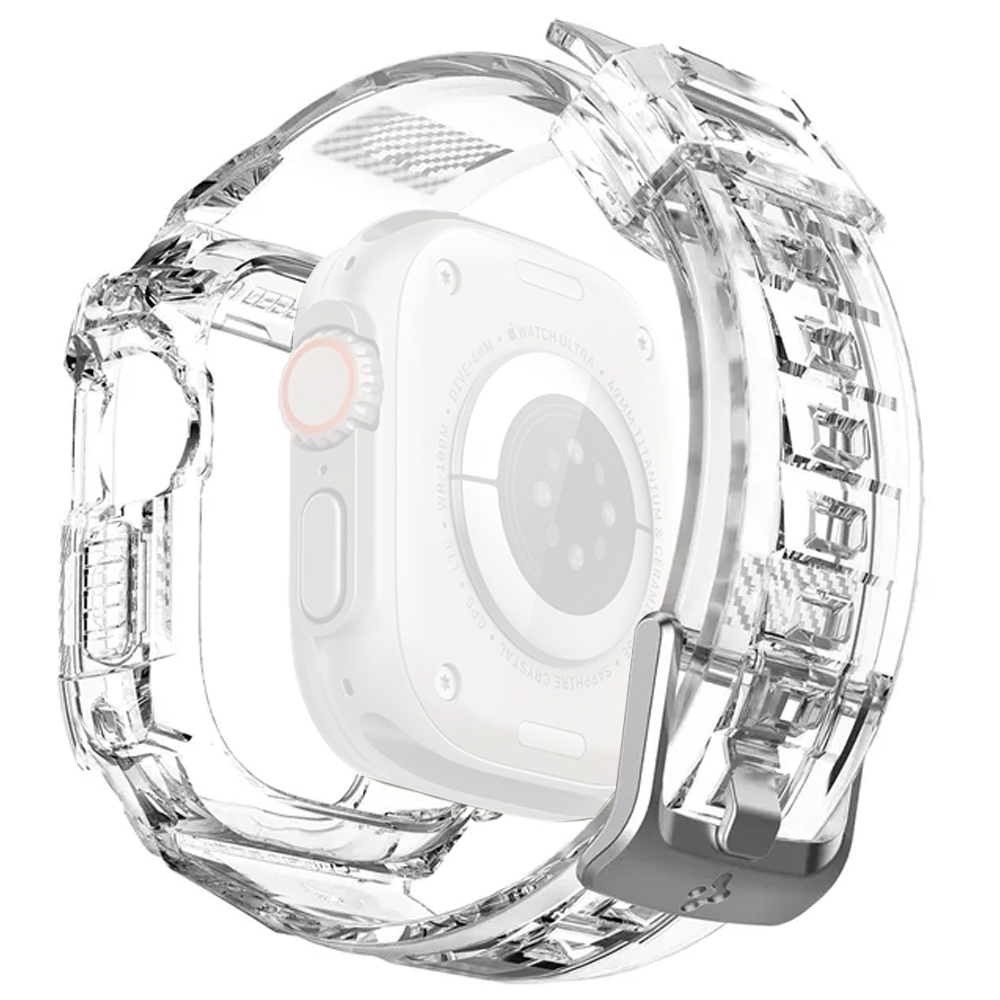 Correa Spigen para Apple Watch 49mm Rugged Armor Pro ACS05461 - Crystal Clear