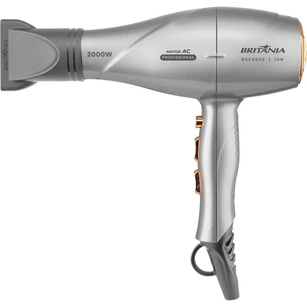 Secador de Cabello Britania BSC2050 Professional 3TEMP/2VEL/2000W/110V - Silver