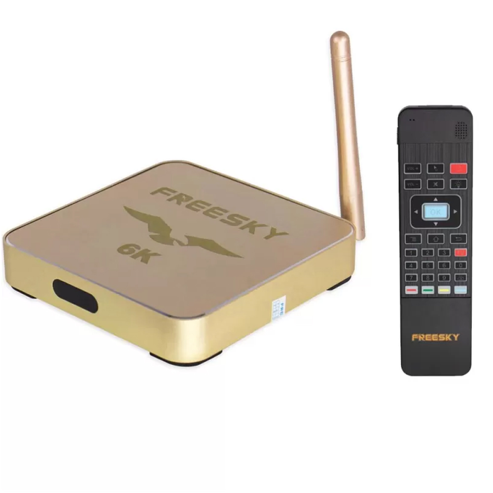 Receptor Freesky TV 6K FTA  Ultra HD 4K 2/16GB Bluetooth/Wi-Fi