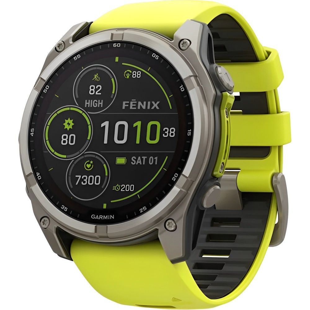 Reloj GPS Garmin Fenix 8 51MM Solar Sapphire 010-02907-20 - Yellow