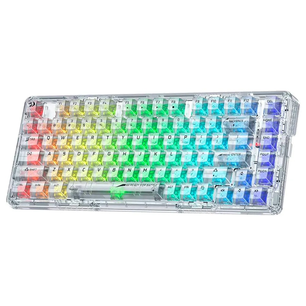 Teclado Redragon Wireless Elf Pro K649CT-RGB-PRO Eng Transparente