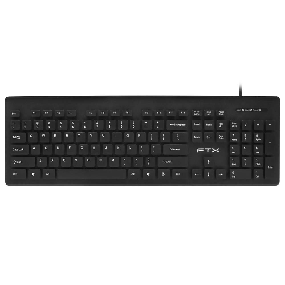 Teclado FTX FTXK100E USB/Ingles - Negro