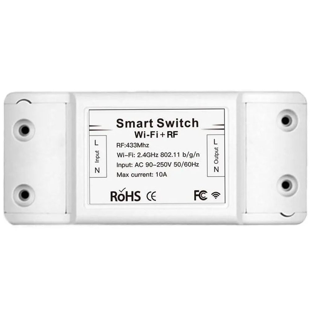 Interruptor Inteligente Smart Moes MS-101WR RF Swich Module Wi-fi 10A - Blanco