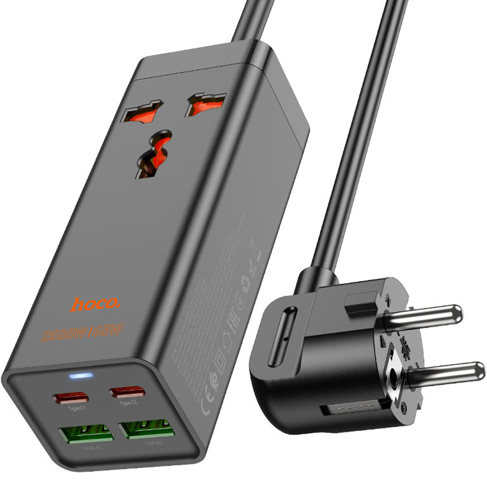 Fuente Cargador Hoco AC10A 2500W/65W - Black