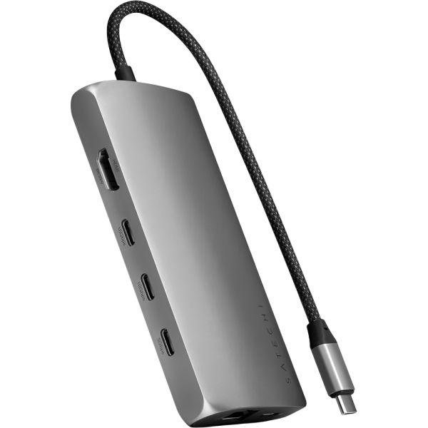 Hub USB-C Satechi ST-P8KEM Multiport Adapter 8K Ethernet V3 - Space Gray