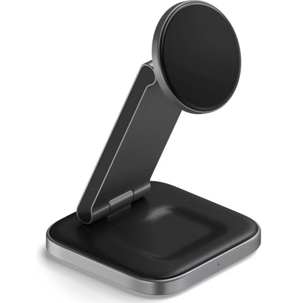 Base de Carga Satechi ST-Q31FM-EA 3 en 1 Foldable QI2 Wireless Charging Stand - Black