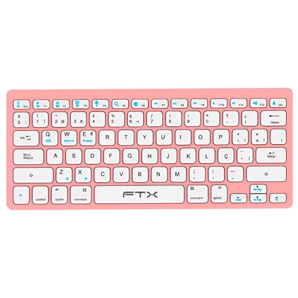 Teclado FTX Bluetooth FTXB1000 Ultra Slim Español - Pink