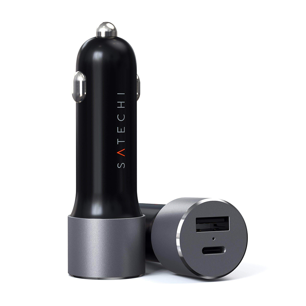 Cargador Vehicular Satechi ST-TCPDCCM 72W USB-C/USB-A - Space Gray