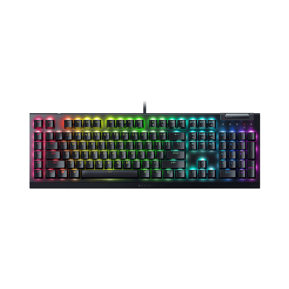 Teclado Gamer Razer Blackwidow V4 X RZ03-04700200-R3U1 Mecánico (Inglés) - Negro