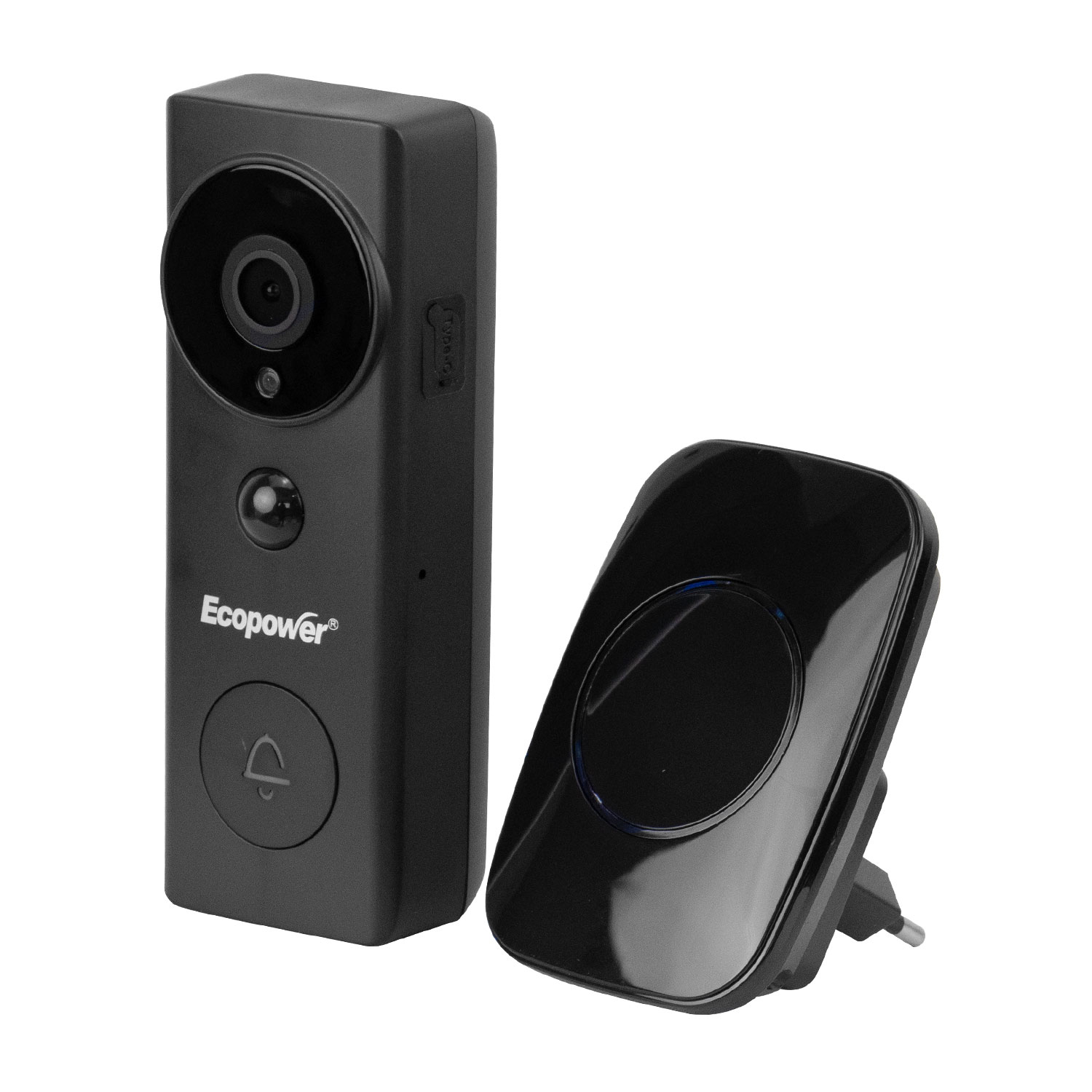 Video Portero Ecopower EP-C101 3MP/Wi-Fi - Negro