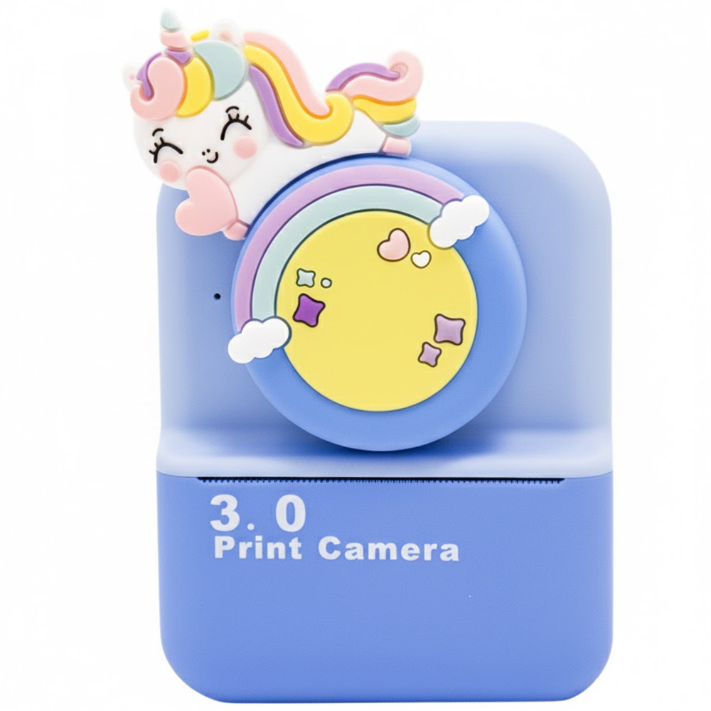 Cámara Impresora Infantil Unicornio A-DV935 - Blue