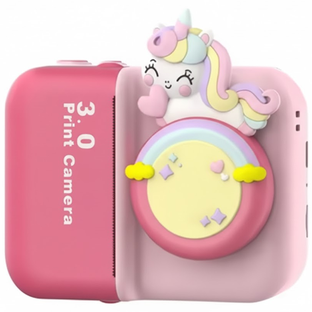 Cámara Impresora Infantil Unicornio para Colorear A-DV936 - Pink