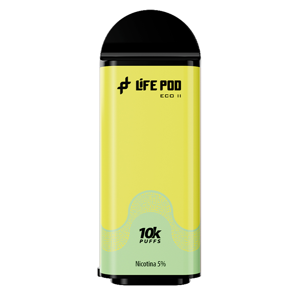 Vaper Desechable Life Pod Eco II Cartridge 10000 Puffs- Green Grape Ice