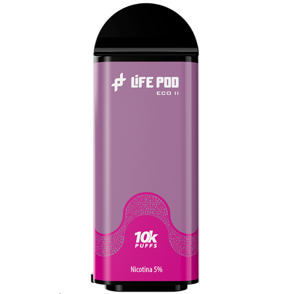 Vaper Desechable Life Pod Eco 2 Cartridge 10000 Puffs con 5% Nicotina - Dragon Blue Razz